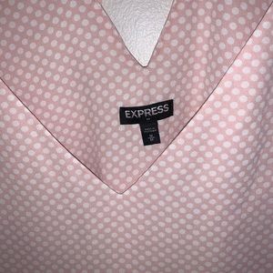 Express Tops - Express Pink Polka Dot Tank Express Tops - Express Pink Polka Dot Tank